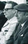 Pablo Neruda junto a Salvador Allende